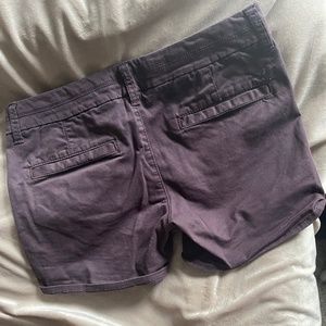 American Eagle Outfitters Burgundy Cotton Shorts